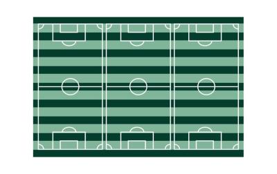 Partydeco Tischdecke Fussballfeld