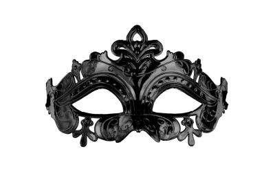 Partydeco Maske schwarz