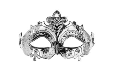 Partydeco Maske silber