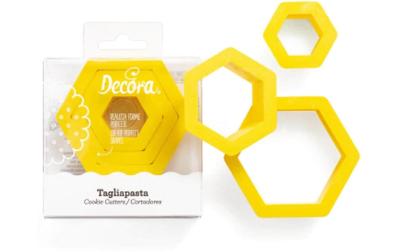 Decora Ausstechformen-Set Hexagon-Sechseck