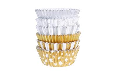 PME Cupcake Backförmchen Gold und Silber
