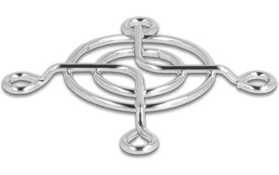 Delock Lüftergitter 40x40mm, silber