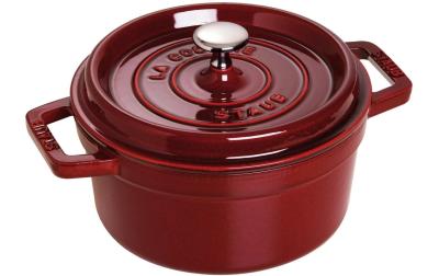 Staub Cocotte 22cm, rund, Grenadine-Rot,