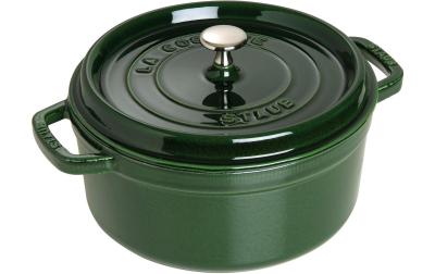 Staub Cocotte 26cm, rund, Basilikum-Grün