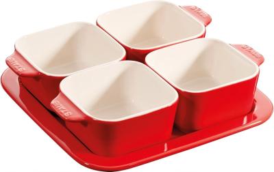 Staub Keramik Apéro-Set, 5-tlg, rot