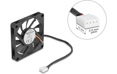 Delock Gehäuselüfter 70x70x10mm, 12V