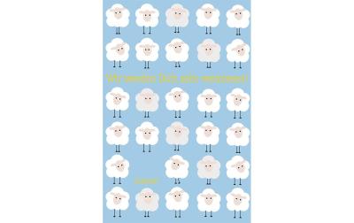 ABC Abschiedskarte, Schäfchen