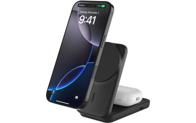 Belkin UltraCharge Qi2 Mag 2in1 klapp stati