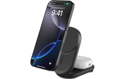 Belkin UltraCharge Qi2 Mag 2in1 klapp stati