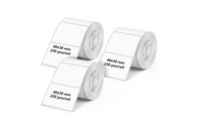 Olympia Etikettenrolle weiss, 3er Pack