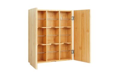 relaxdays Teebox Bambus 9 Fächer