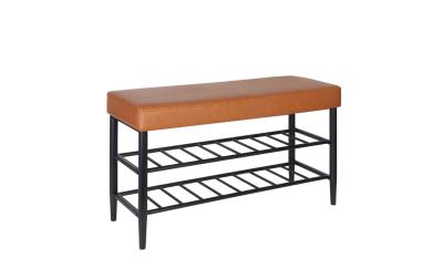 relaxdays Schuhbank mit 2 Ablagen