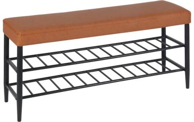 relaxdays Schuhbank mit 2 Ablagen