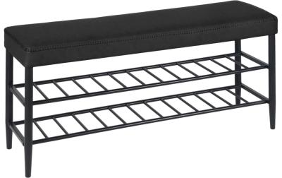 relaxdays Schuhbank mit 2 Ablagen