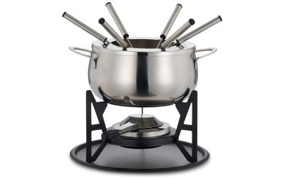 Oak&Steel Fondue-Set Edelstahl Silber