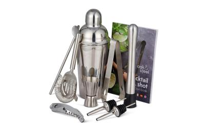 Oak&Steel Cocktail Set Edelstahl, 10-teilig