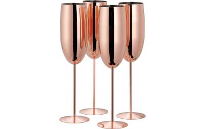 Oak&Steel Sektgläser Rosegold, 4er Set