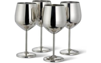 Oak&Steel Weingläser Silber, 4er Set