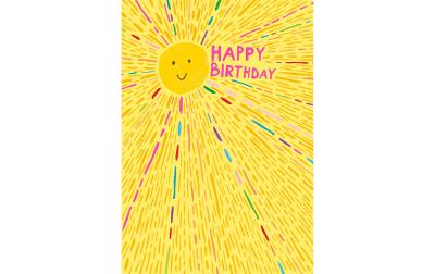 Cart Glückwunschkarte Sonne Geburtstag