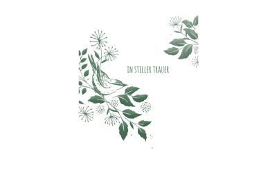 Cart Trauerkarte Vogel