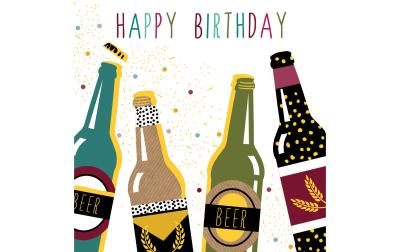 Cart Glückwunschkarte Bier