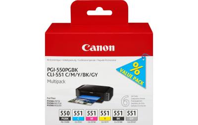 Canon PGI-550/CLI-551 PGBK,C,M,Y,BK,GY
