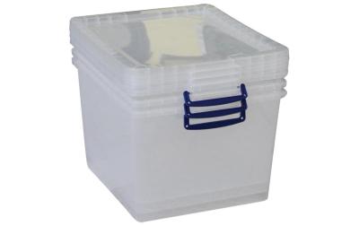 Really Useful Box 3x 33,5 Liter, klar