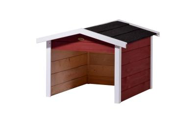 Mährobotergarage Oslo Spitzdach, rot