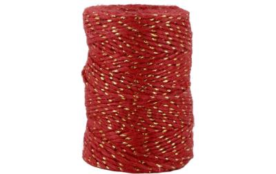 Chic Antique Juteband mit Golddraht