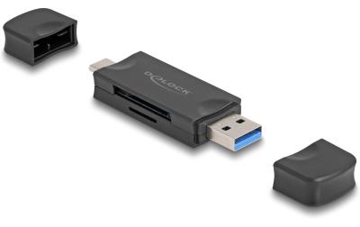 Delock USB-C und A Card Reader, 5Gbps