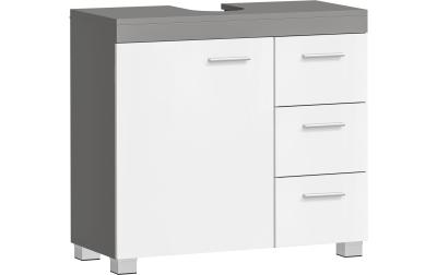 Vasagle Waschbeckenschrank, Weiss-Grau
