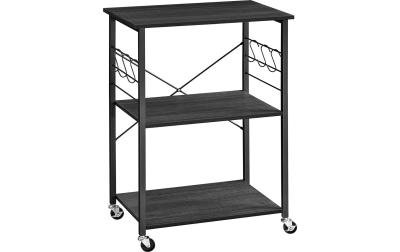 Vasagle Küchenregal mit 6 Haken, Schwarz