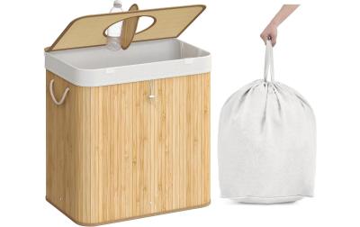 Songmics Wäschekorbaus Bambus