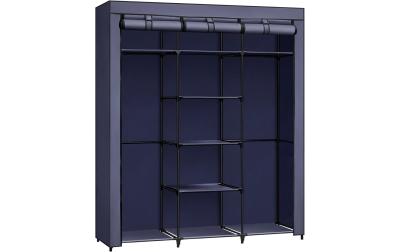 Songmics Schrank Grau, 3 hochrollbare Türen