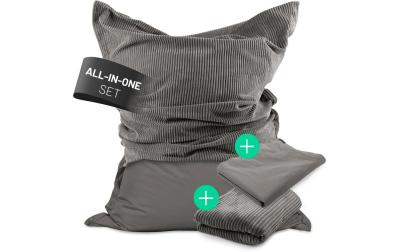 Lumaland Sitzsack 380l grau