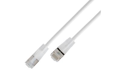 SLIM Patchkabel: U/FTP, 7.5m, weiss