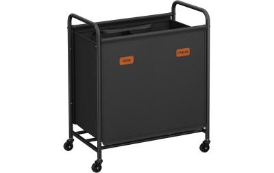 Songmics Wäschekorb mit 2 Fächern, 140L