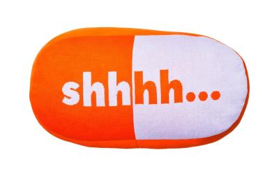ChicMic Knitted Cotton Pillow Shhh