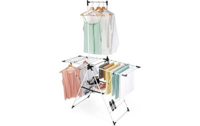 EASYmaxx Wäscheständer mit Kleiderstange