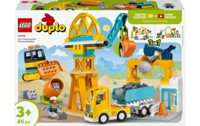 Baustelle mit Baufahrzeugen - 3-in-1-Set