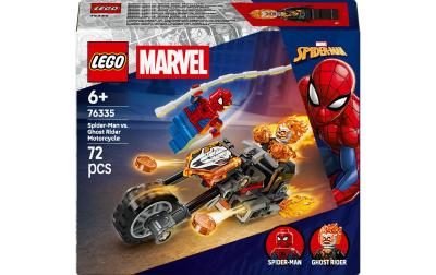 Spider-Man vs. Ghost Rider auf Motorrad