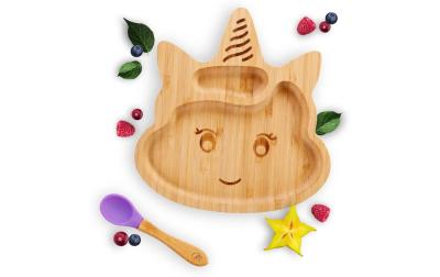 Kleinfuchs Kinderteller Einhorn Lila