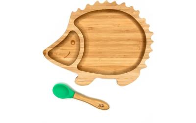 Kleinfuchs Kinderteller Igel Grün