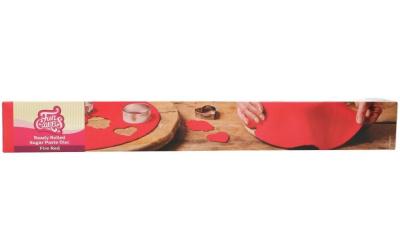 Ausgerollte Fondant Decke - Rot