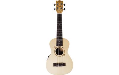 Flight Ukulele Concert Spruce/Zebrano CEQ