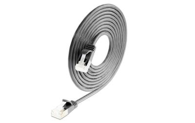 Slim Wirewin Patchkabel: U/FTP,15cm,schwarz