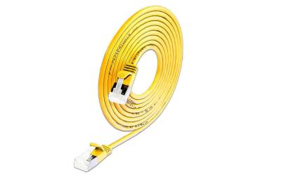 Slim Wirewin Patchkabel: U/FTP, 15cm, gelb
