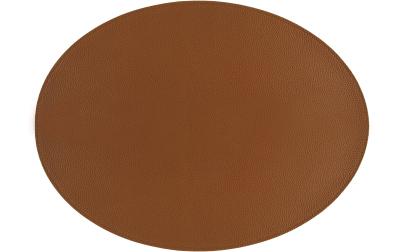 Tiseco Tischset oval Trudo hellbraun