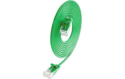 SLIM Patchkabel: U/UTP, 1m, grün