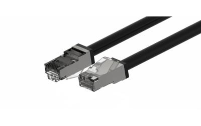 Wirewin Patchkabel: S/FTP, 50cm, schwarz